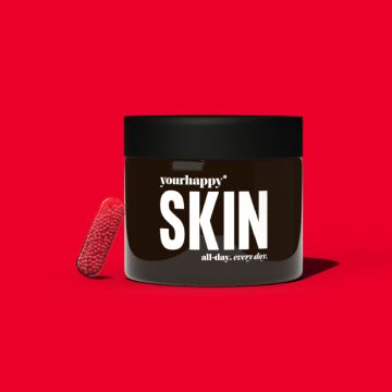 YourHappyLife: Skin Capsules with Activated L- Glutathione, NAC, Niacinamide & Retinol for Smooth, Radiant & Clear Complexion- 30 Capsules