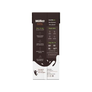 Nourish You: Plant Based Chocolate Millet Milk 200Ml
