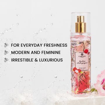 Carlton London: Women Lychee Champagne Perfumed Body Mist - 150ml