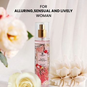 Carlton London: Women Lychee Champagne Perfumed Body Mist - 150ml