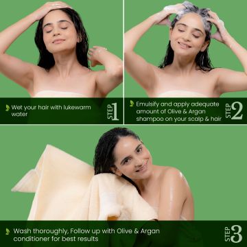 La Pink: Olive & Argan Shampoo for Smooth and Frizz-Free Hair | 100% Microplastic Free Formula | Suitable for All Hair Types | 250ml