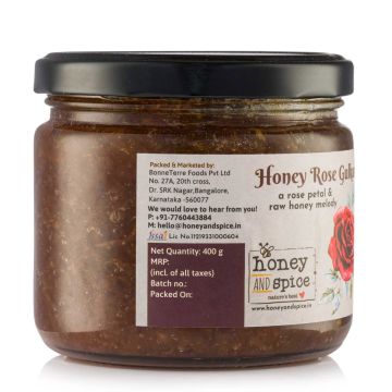 Honey and Spice: Honey rose Gulkand 400gm
