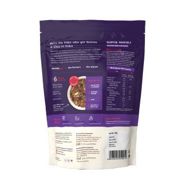 Nourish You: Organic Super Muesli - Belgian Dark Chocolate | 400g