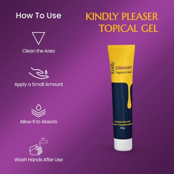 Kindly Health: Pleaser Topical Gel For Men l 40gm | Pack of 2