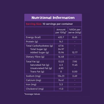 Nourish You: Organic Super Muesli - Belgian Dark Chocolate | 400g