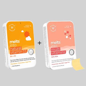 Wellbeing Nutrition: Combo of Multivitamin Melts - 30 Oral Strips & Natural...