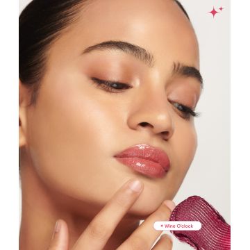 Gush: Glaze Lip Oil Gloss High Shine & Hydrating Mauve Gloss - Wine oclock
