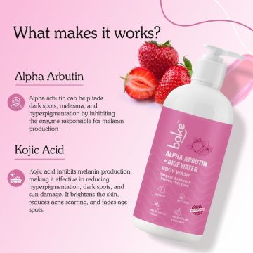 Bake Cosmetics:   Alpha Arbutin Body Wash 