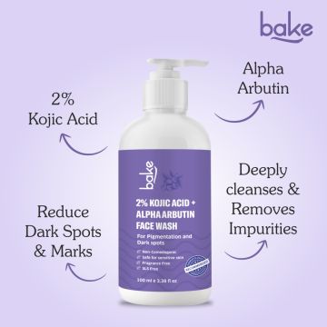 Bake Cosmetics: 2% Kojic Acid Face Wash with Alpha Arbutin