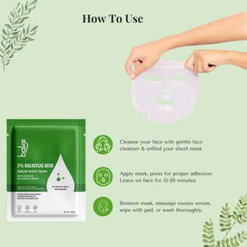 Bake Cosmetics:   2% Salicylic Acid Sheet Mask 
