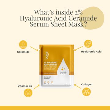 Bake Cosmetics:   2% Hyaluronic Acid + Ceramides Sheet Mask 