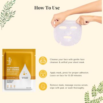 Bake Cosmetics:   2% Hyaluronic Acid + Ceramides Sheet Mask 
