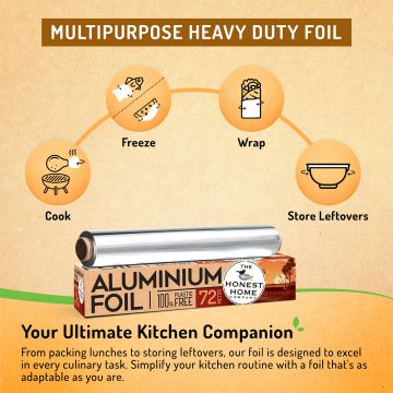 The Honest Home Company: Aluminium Foil Roll | 72 Meters