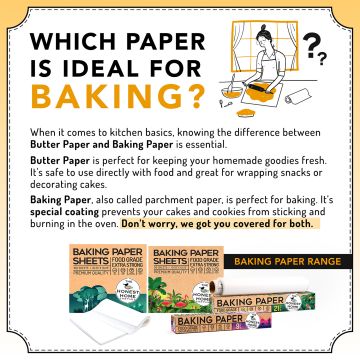 The Honest Home Company: Butter Paper Sheets | Pack of 200 Sheets