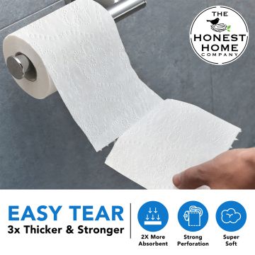 The Honest Home Company: Toilet Tissue Paper Rolls | Pack of 4 Rolls (3 PLY)
