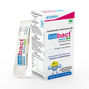 Dr. Morepen: INTEBACT INSTA 2BN CFU | Probiotics Supplement for Gut Health,...