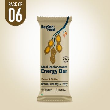 Beyond Food: Meal Replacement Energy Bar - Peanut Butter (Pack of 6)