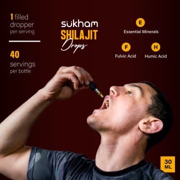 Sukham: Sukham Shilajit Drops 30 ml