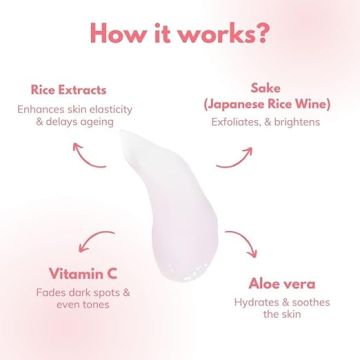 ClayCo.: Rice & Sake Sleep Mask 50 Ml | Face Mask For Glowing Skin | Night Cream For Glass skin