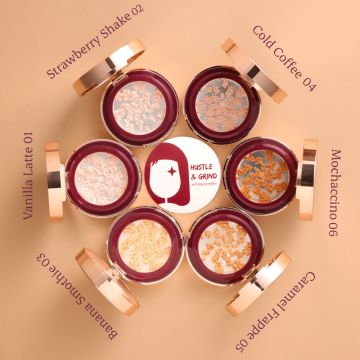 Typsy Beauty: Hustle & Grind Setting powder|Caramel Frappe 05
