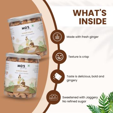 MOS Bakery: Ginger Snaps Cookies - 150gm