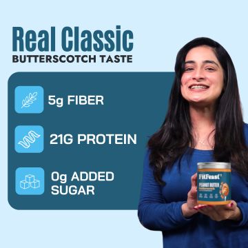 FitFeast: Butterscotch Peanut Butter| 400gms EachPack of 4