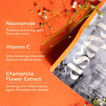 Asaya: Radiance Face Sheet Masks - 25 ml
