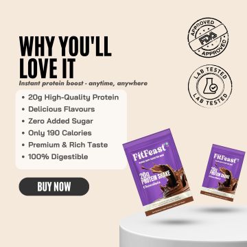 FitFeast: Whey Protein - Chocolate Sachet | 50g EachPack of 7