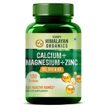 Vlado\'s Himalayan Organics: Calcium Magnesium Zinc Vitamin D3 & B12- 120...