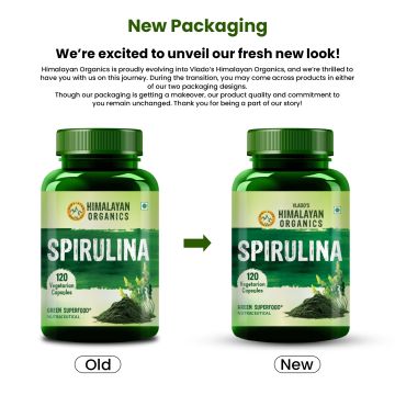 Vlado's Himalayan Organics: Spirulina - 2000mg - 120 Veg Capsules