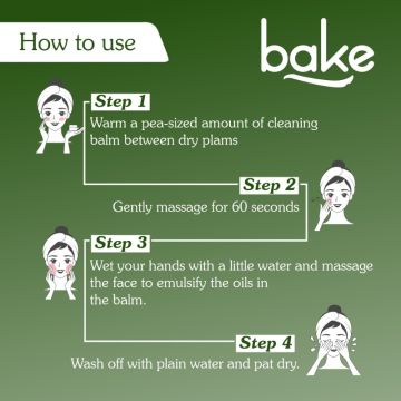 Bake Cosmetics: Vitamin E Cleansing Balm for Open Pores & Waterproof Makeup Removal Makeup Remover
