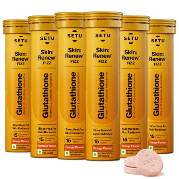 SETU: Skin Renew - 90 Effervescent Tablets | Glutathione With Vitamin C,...