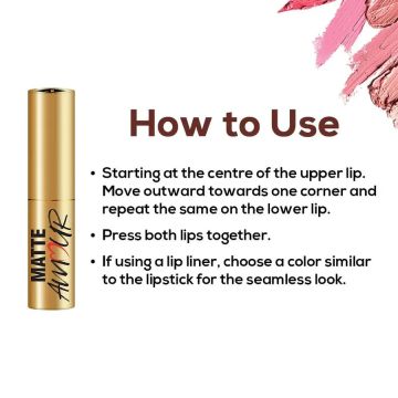Jaquline USA: Matte Amour Matte Lipstick 3.5g Infatuation 01