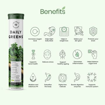 Wellbeing Nutrition: Daily Greens, Organic Wholefood Multivitamin - 15 Tabs