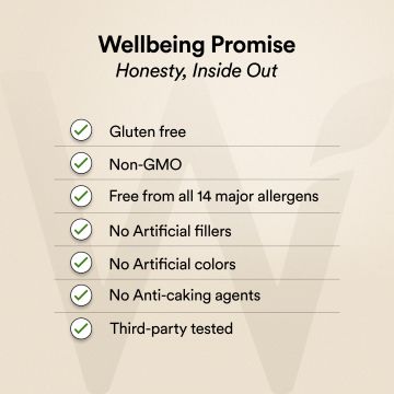 Wellbeing Nutrition: Beauty Korean Marine Collagen Peptides - Mango Peach Flavor | 250 gm
