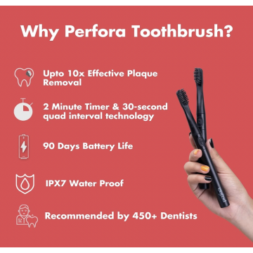 Perfora: Electric Toothbrush - Charcoal Grey