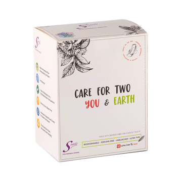 Saathi: Bamboo Fiber Sanitary Pads - pack of 12