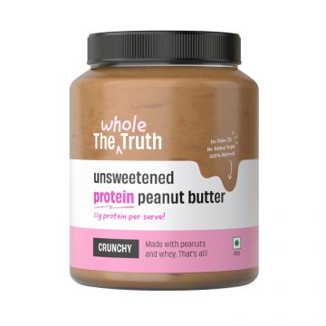 The Whole Truth: No Added Sugar Protein Peanut Butter - 925g with 11g protein...