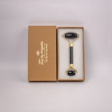Pure by Priyanka: Black Obsidian Facial Roller - 63.8 gm