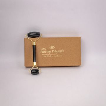 Pure by Priyanka: Black Obsidian Facial Roller - 63.8 gm