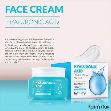 Farmstay: Hyaluronic Acid Super Aqua Cream - 100ml