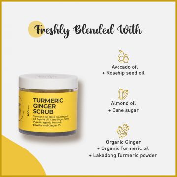 Bodycafe: Turmeric Ginger Face & Body Scrub - 100gm