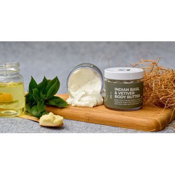 Bodycafe: Indian Basil & Vetiver Body Butter - 100gm
