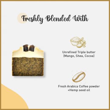Bodycafe: Mocha Sativum Bathing Bar - 100gm