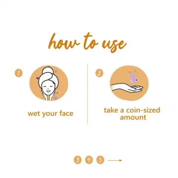 Plum: Chamomile & White Tea Brighten-Up Face Scrub - 75gm
