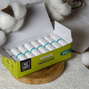 Pee Safe: Organic Cotton Tampon (Super, 16N)