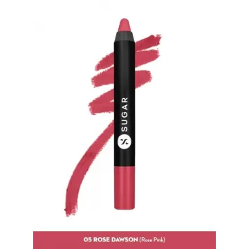 Sugar Cosmetics : Matte As Hell - Crayon Lipstick -05 Rose Dawson (Rose Pink)...