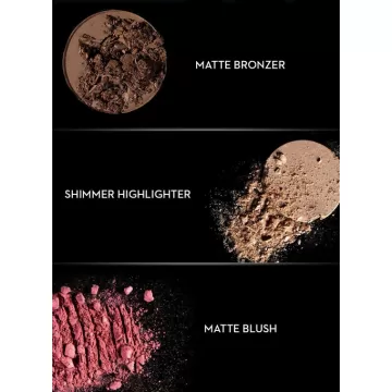 Sugar Cosmetics : Contour De Force - Face Palette with Lightweight Blush, Highlighter And Bronzer - 01 Subtle Summit -12gm