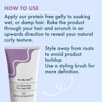 Fix My Curls : Curl Quenching Flax Seed Gelly For Curly And Wavy Hair - 100gm