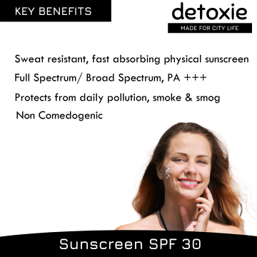Detoxie: PA+++ Sunscreen Lotion SPF 30 - (100 ml)